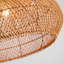 Organic Rattan Weave Pendant Light