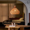 Organic Rattan Weave Pendant Light