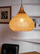 Organic Rattan Weave Pendant Light