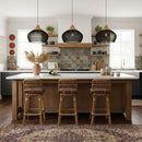 Organic Rattan Weave Pendant Light