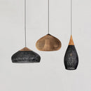Organic Rattan Weave Pendant Light