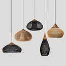 Organic Rattan Weave Pendant Light