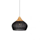 Organic Rattan Weave Pendant Light
