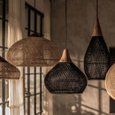 Organic Rattan Weave Pendant Light