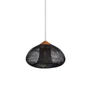 Organic Rattan Weave Pendant Light