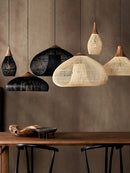 Organic Rattan Weave Pendant Light