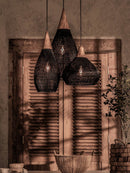 Organic Rattan Weave Pendant Light