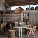 Organic Rattan Weave Pendant Light