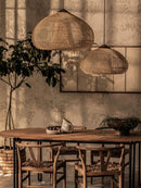 Organic Rattan Weave Pendant Light