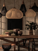 Organic Rattan Weave Pendant Light