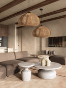 Organic Rattan Weave Pendant Light