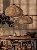 Organic Rattan Weave Pendant Light