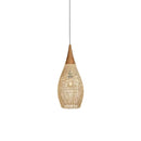 Organic Rattan Weave Pendant Light
