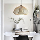 Organic Rattan Weave Pendant Light