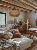 Organic Rattan Weave Pendant Light