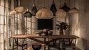 Organic Rattan Weave Pendant Light