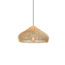 Organic Rattan Weave Pendant Light