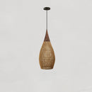 Organic Rattan Weave Pendant Light