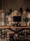 Organic Rattan Weave Pendant Light