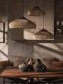 Organic Rattan Weave Pendant Light