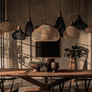 Organic Rattan Weave Pendant Light