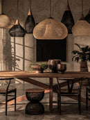 Organic Rattan Weave Pendant Light