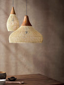 Organic Rattan Weave Pendant Light