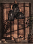 Organic Rattan Weave Pendant Light