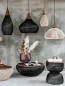 Organic Rattan Weave Pendant Light