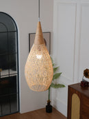 Organic Rattan Weave Pendant Light