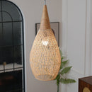 Organic Rattan Weave Pendant Light