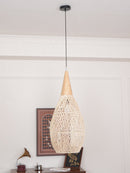 Organic Rattan Weave Pendant Light