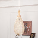 Organic Rattan Weave Pendant Light
