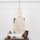 Organic Rattan Weave Pendant Light