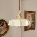 Vintage French Flower Pendant Light