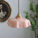 Vintage French Flower Pendant Light
