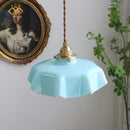 Vintage French Flower Pendant Light