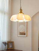 Vintage French Flower Pendant Light