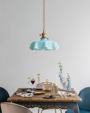 Vintage French Flower Pendant Light