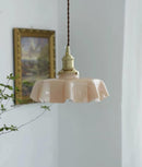 Vintage French Flower Pendant Light
