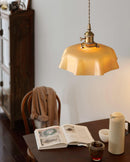 Vintage French Flower Pendant Light