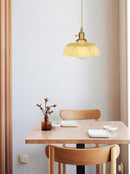 Vintage French Flower Pendant Light