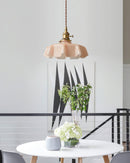 Vintage French Flower Pendant Light