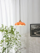 Vintage French Flower Pendant Light