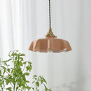 Vintage French Flower Pendant Light