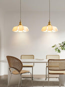 Vintage French Flower Pendant Light