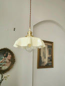 Vintage French Flower Pendant Light