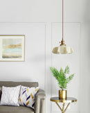 Vintage French Flower Pendant Light
