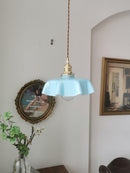 Vintage French Flower Pendant Light
