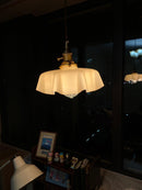 Vintage French Flower Pendant Light
